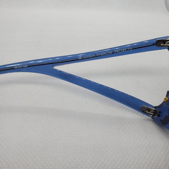 LINDA FARROW X PRABAL GURUNG Blue Sunglasses main image 6